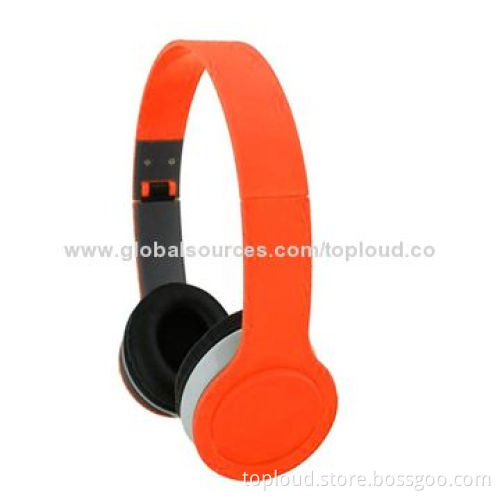 Colorful Headphones with Mic, Hot Selling, PVC Cable
